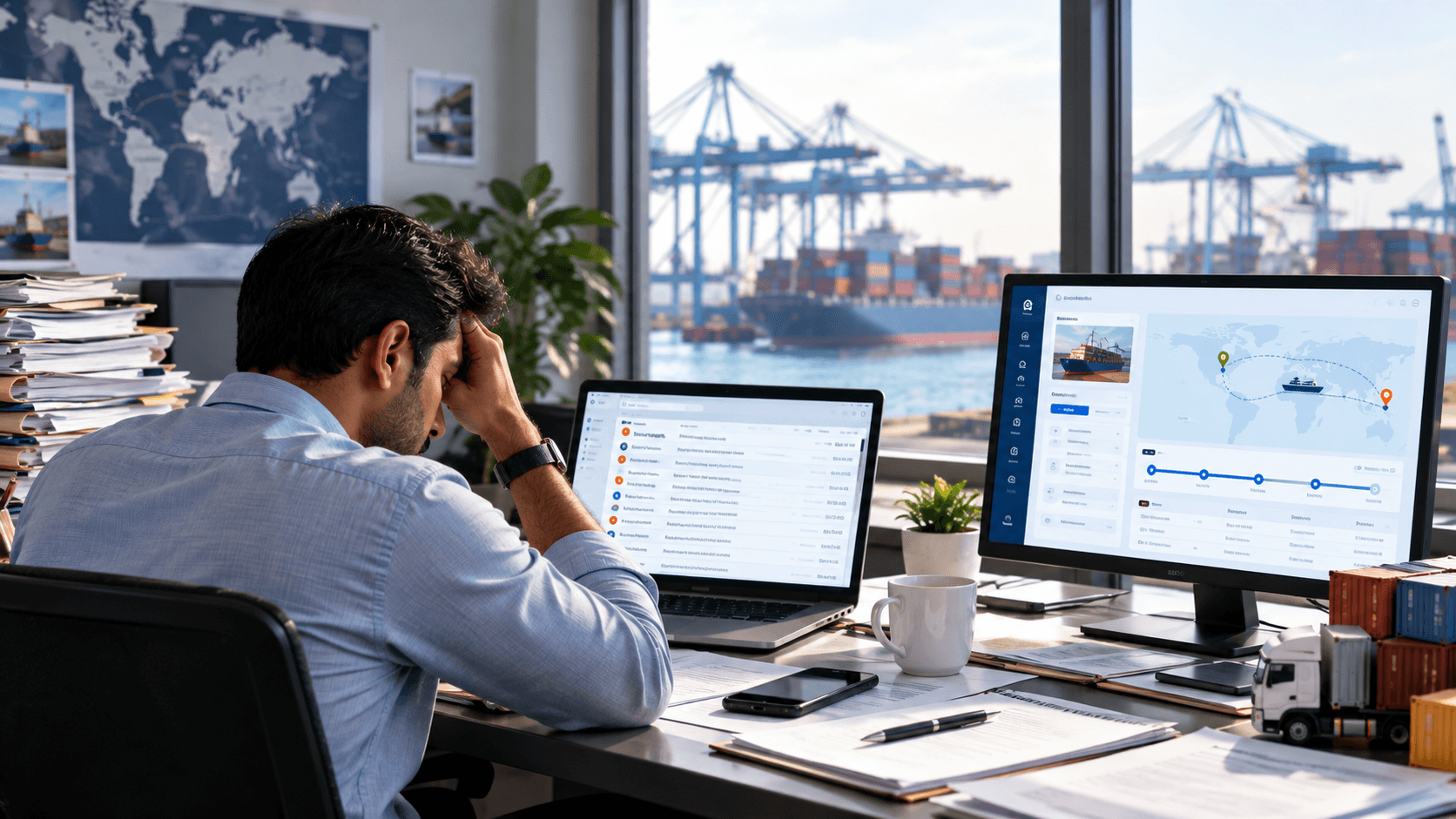 Freight forwarding software in India with client visibility portal and real-time shipment tracking to replace manual customer update emails