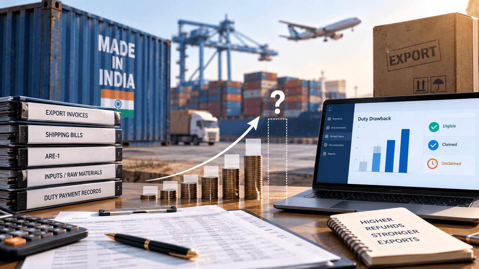 Duty drawback software in India helping exporters identify eligible, claimed and unclaimed duty drawback from shipping bills and export records